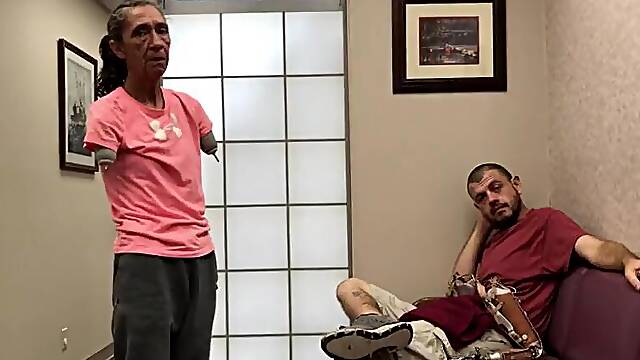 Mature double arm amputee