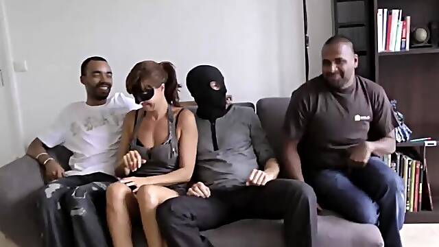 A Mature Libertine Gets Punished by Her Husband and Two Black Guys